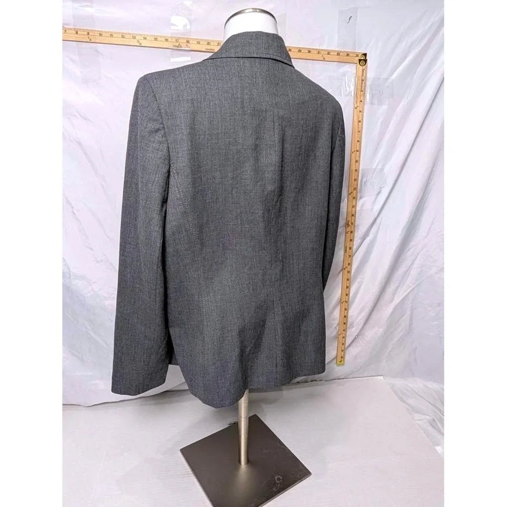 i.e. ~ Women's Charcoal Grey ~‎ Single Button Blazer Jacket ~ Size 14